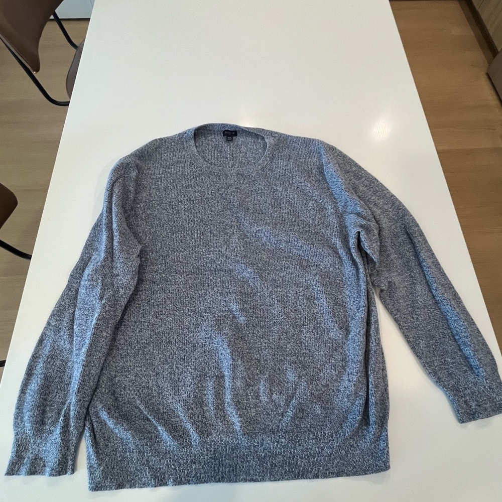 J. Crew Men's Heather Gray Crewneck Sweater